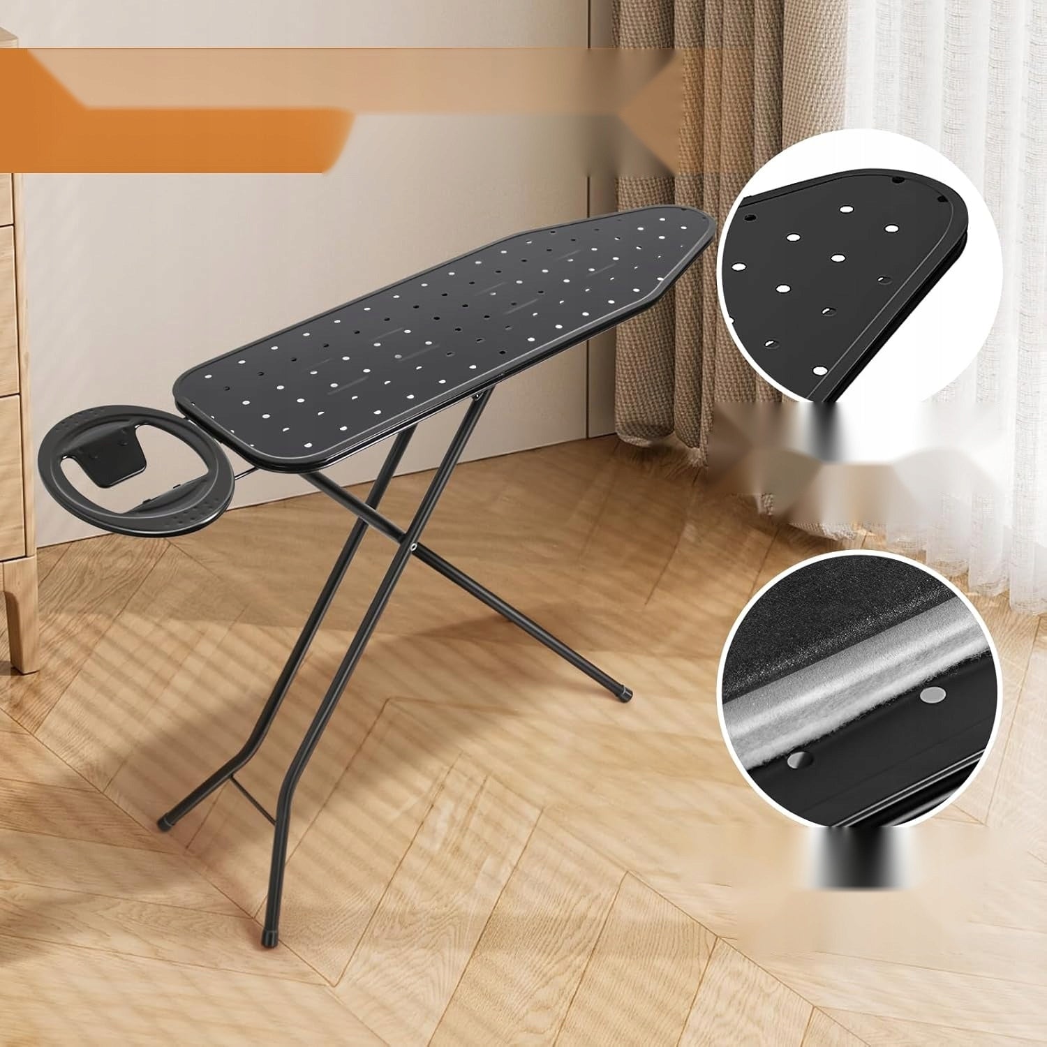 IRONING BOARD FOLDING STEEL TOP HEIGHT ADJUSTMENT 97X30CM EAN (GTIN) 5908107845713
