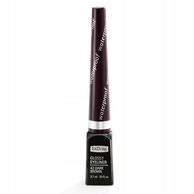 Akių apvadas IsaDora Glossy, atsparus vandeniui 4 ml, 42 Dark Brown