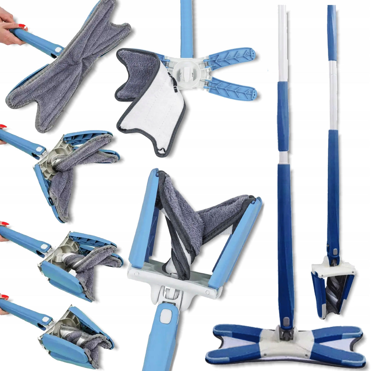 ISMA Type X SQUEEZED FLOOR Mop with SQUEEZER + 3 OVERLAYS