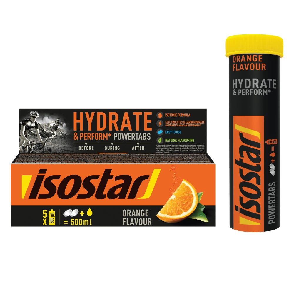 ISOSTAR POWERTABS 120G ENERGY HYDRATION STRENGTH CONCETRATE ELECTROLYTES Manufacturer code izotonik w tabletkach dla rowerzystów