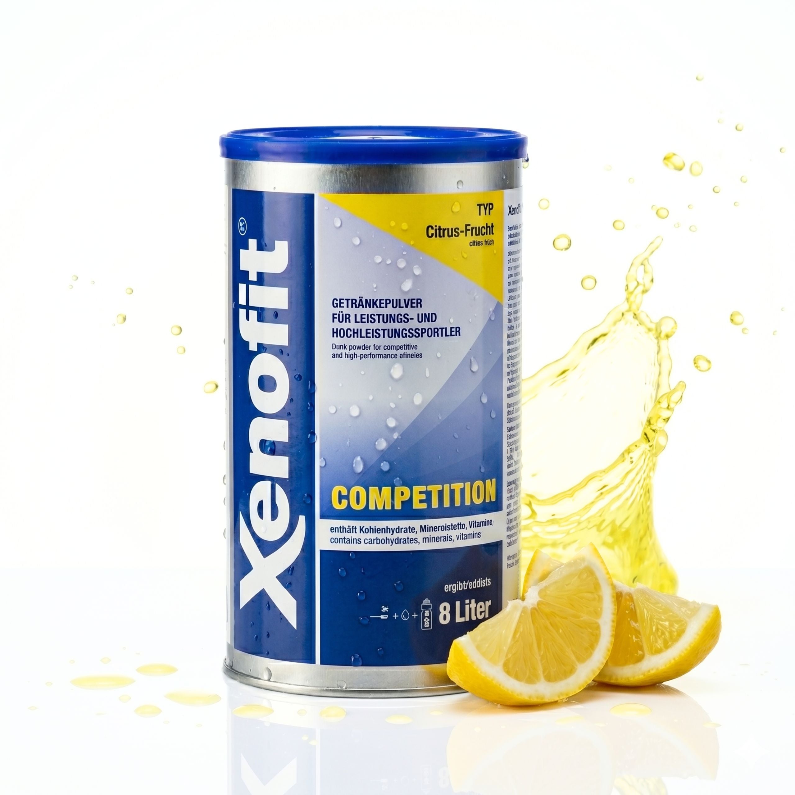 ISOTONIC DRINK XENOFIT COMPETITION LEMON CAN 672 g PER 8L DRINK
