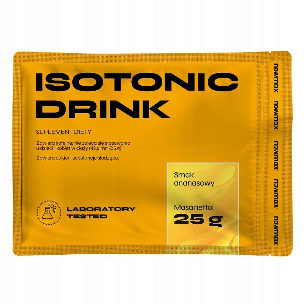 ISOTONIC POWDER nowmax ISOTONIC DRINK 25g PINEAPPLE FLAVOR 1 pc Expiration date at least six months from the date of purchase