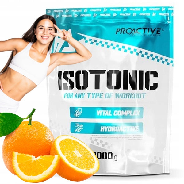 ISOTONIC powder BCAA VITAMINS CARBOHYDRATE flavor orange ProActive 1kg