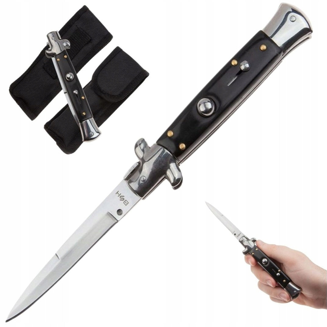 ITALIAN SICILIAN KNIFE SPRING POCKET KNIFE MAFIA DAGGER AUTOMATIC COVER