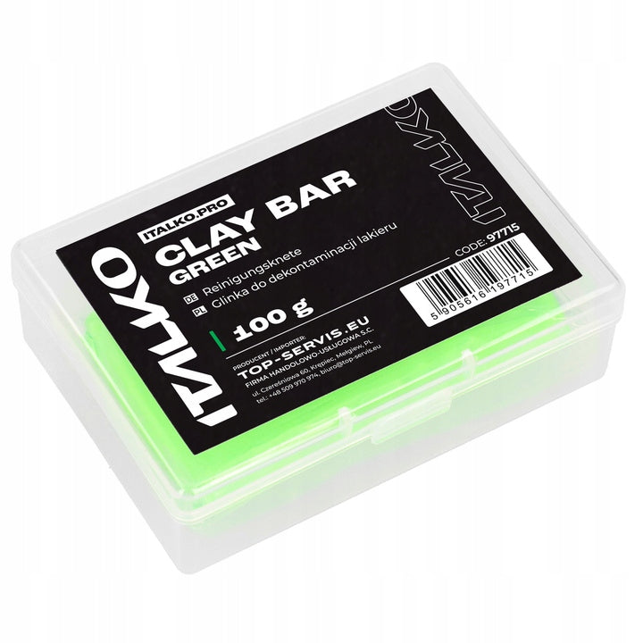 ITALKO CLAY BAR CLAY FOR CLEANING VARNISH GREEN 100G Manufacturer's catalog number 97715