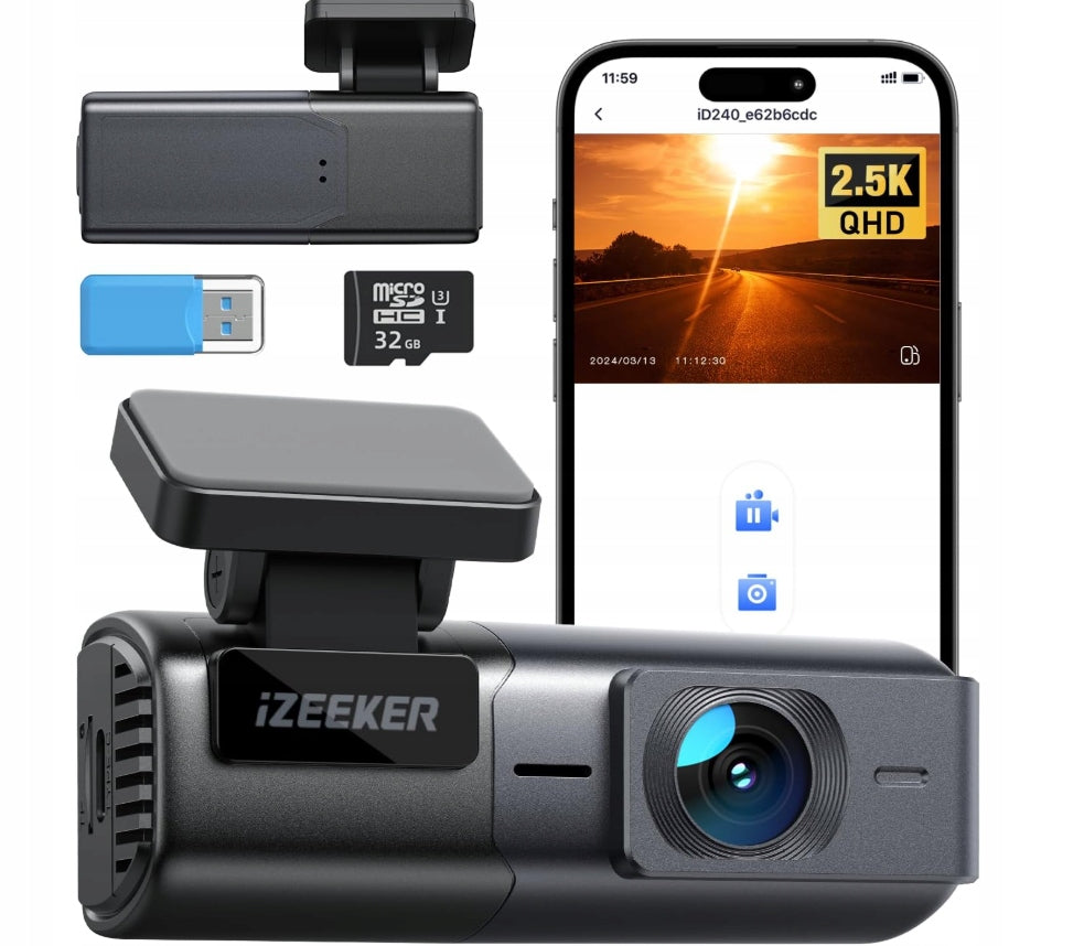 IZEEKER Car Camera 2,5K WiFi Sensor G Manufacturer code 991520108