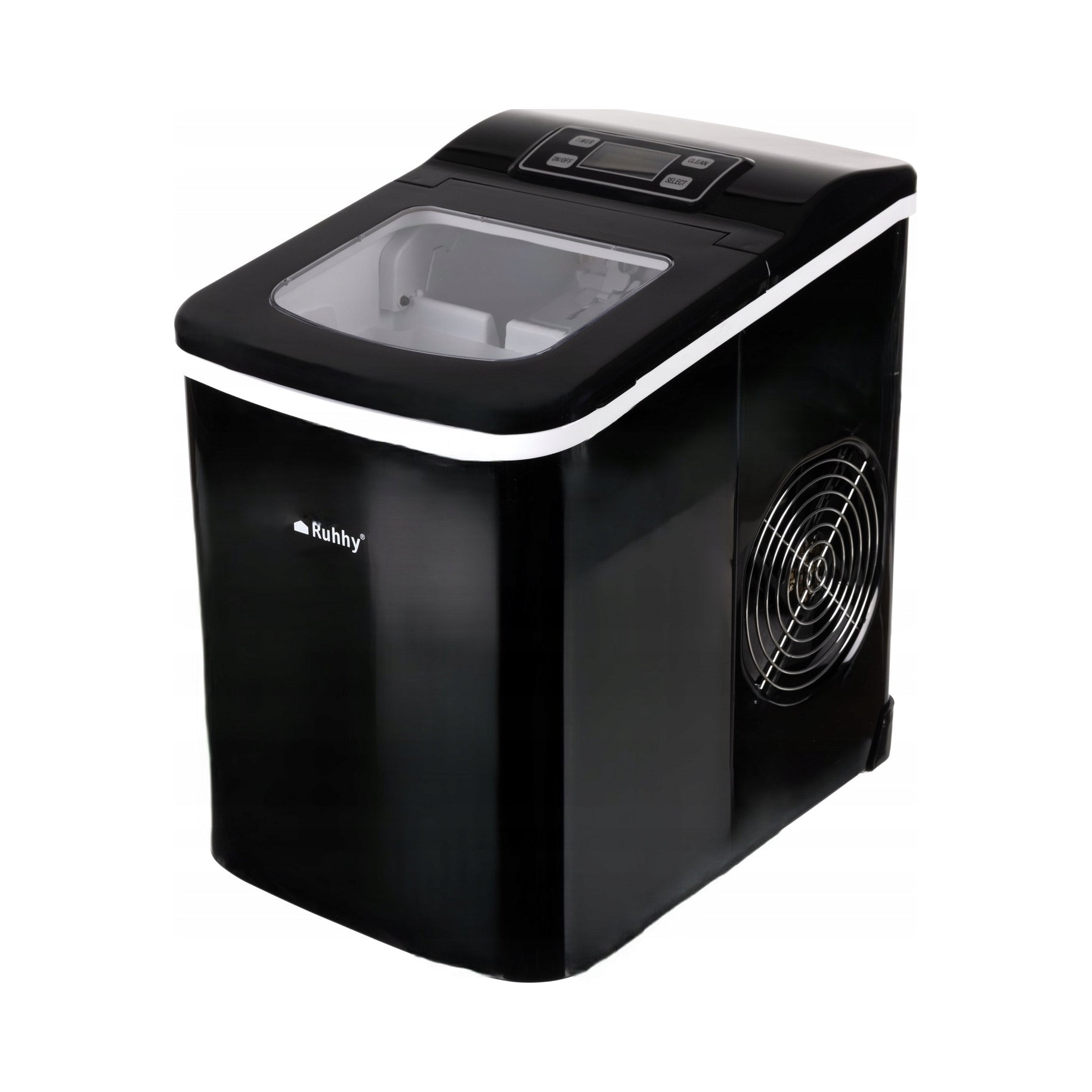 Ice maker Ruhhy black 12 kg/24 h 120 W with LCD display