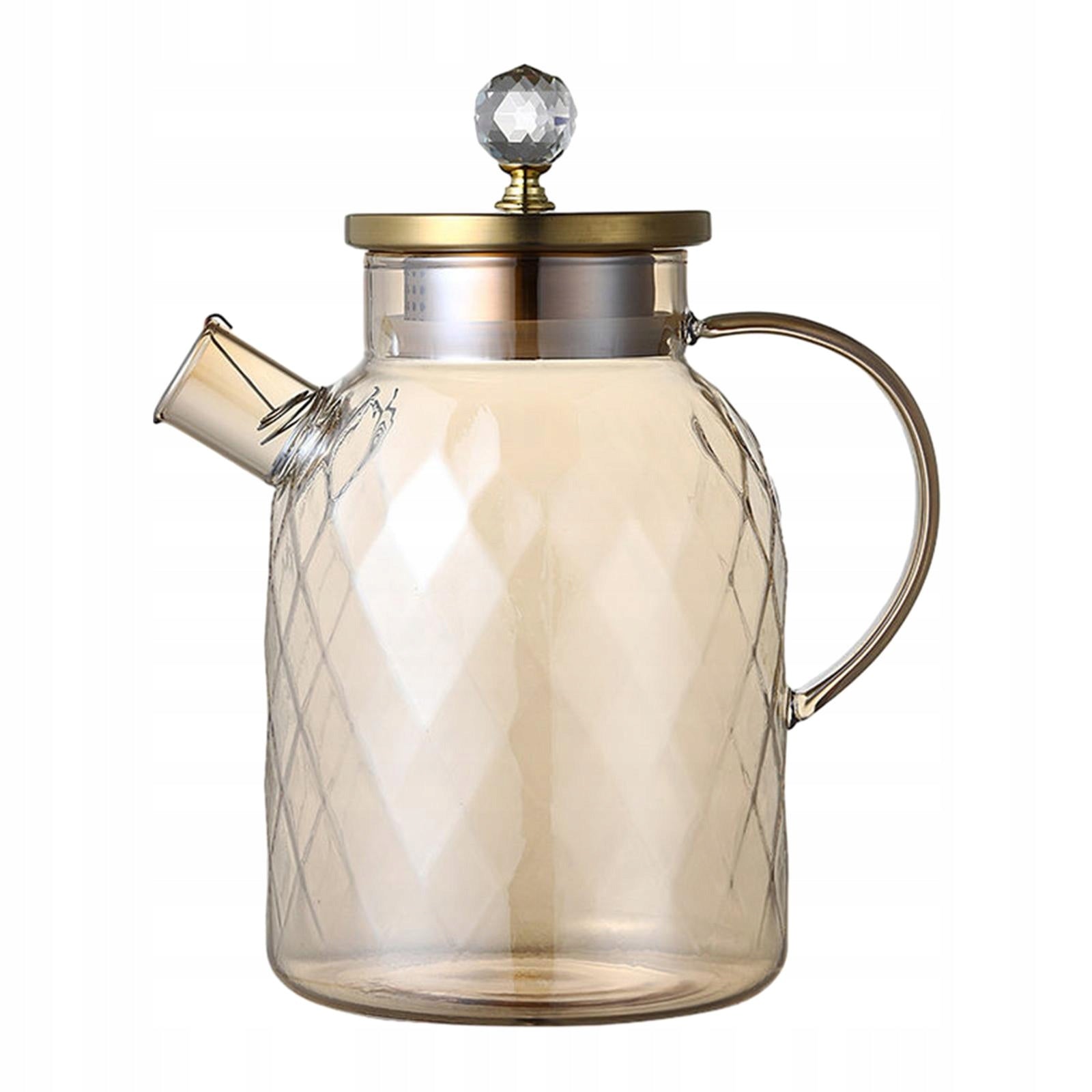 Iced Tea Pitcher Juice Container with Wide Spout Tea Pot Kettle 20.5cmx23cm Brand no brand