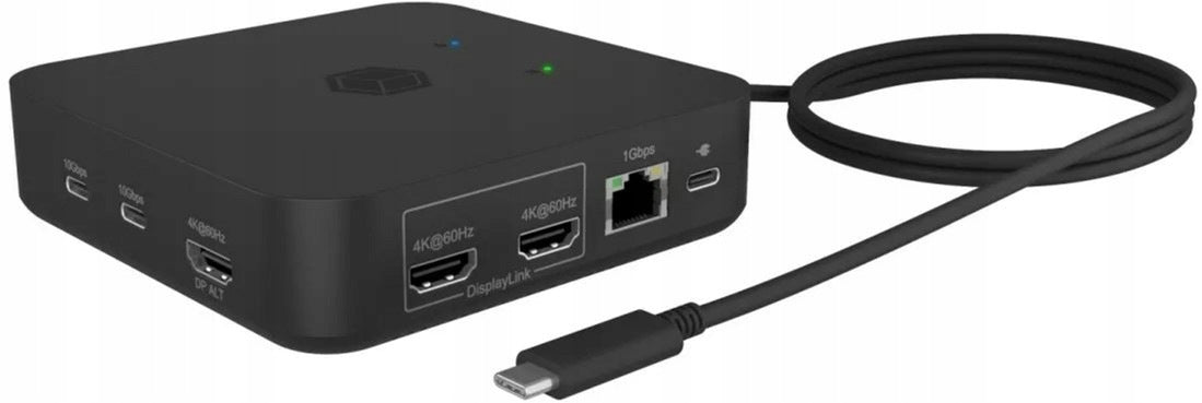 Icy Box USB Type-C Docking Station - USB 3.2 x4, USB Type-C x3, HDMI x3