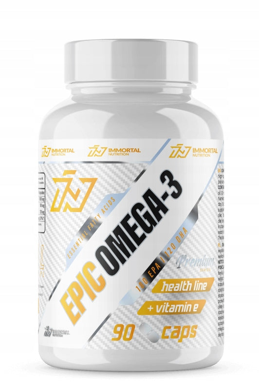 Immortal Epic Omega 3 1000mg 90 capsules EPA DHA OMEGA-3 Manufacturer code DHA ZDROWE TŁUSZCZE OMEGA-3 SERCE