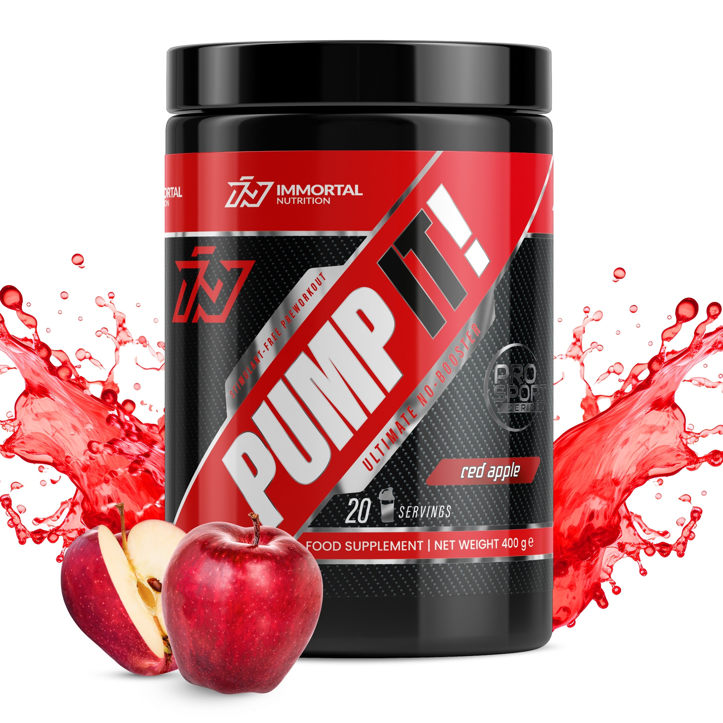Immortal Pump IT 400g PUMPING PRE-WORKOUT AAKG CITRULLINE GLYCEROL