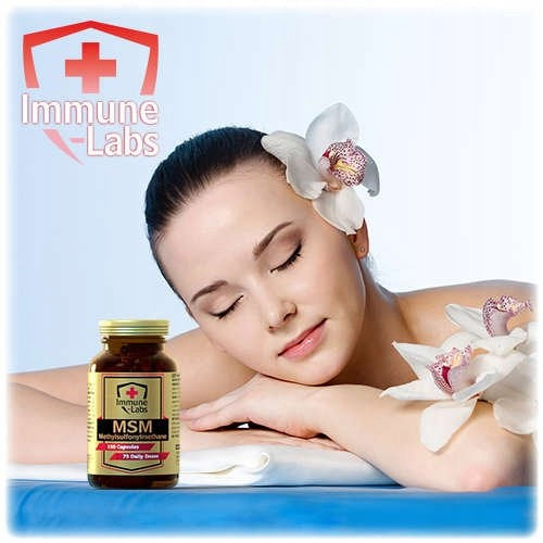 Immune-Lab MSM Organic Sulfur 150Kap 500mg Joints Methylsulfonylmethane Name MSM siarka Metylosulfonylometan