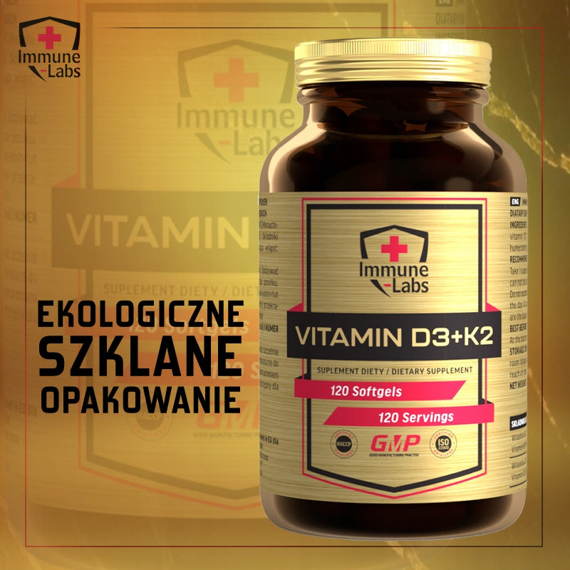Immune-Labs 120cap Vitamin D3 + K2 in oil mk-7 2000iu 50ug Immunity Brand Immune-Labs