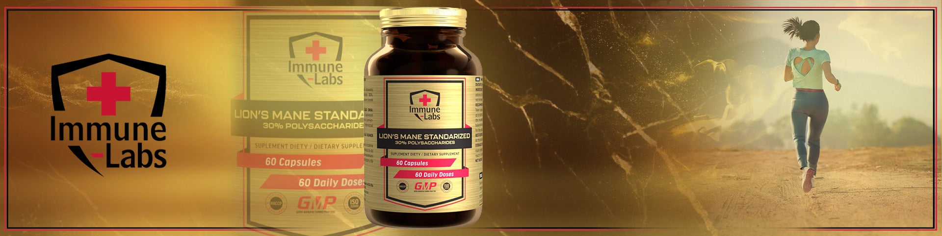 Immune-Labs LION'S MANE 30% 500mg 60 capsules LION'S MANE Expiration date not specified