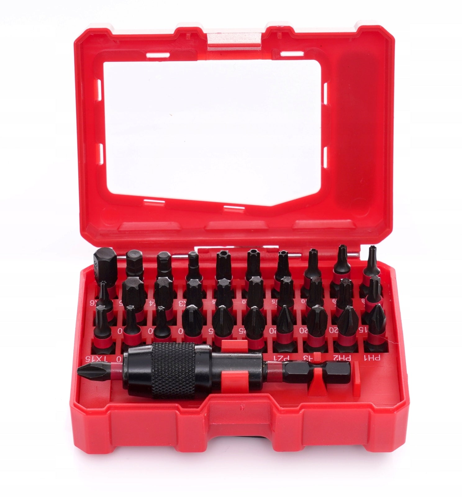 Impact Bit Set Strong Impact Bits TORX PZ1 HEX3 TX Suitcase 32el Manufacturer code TA1208
