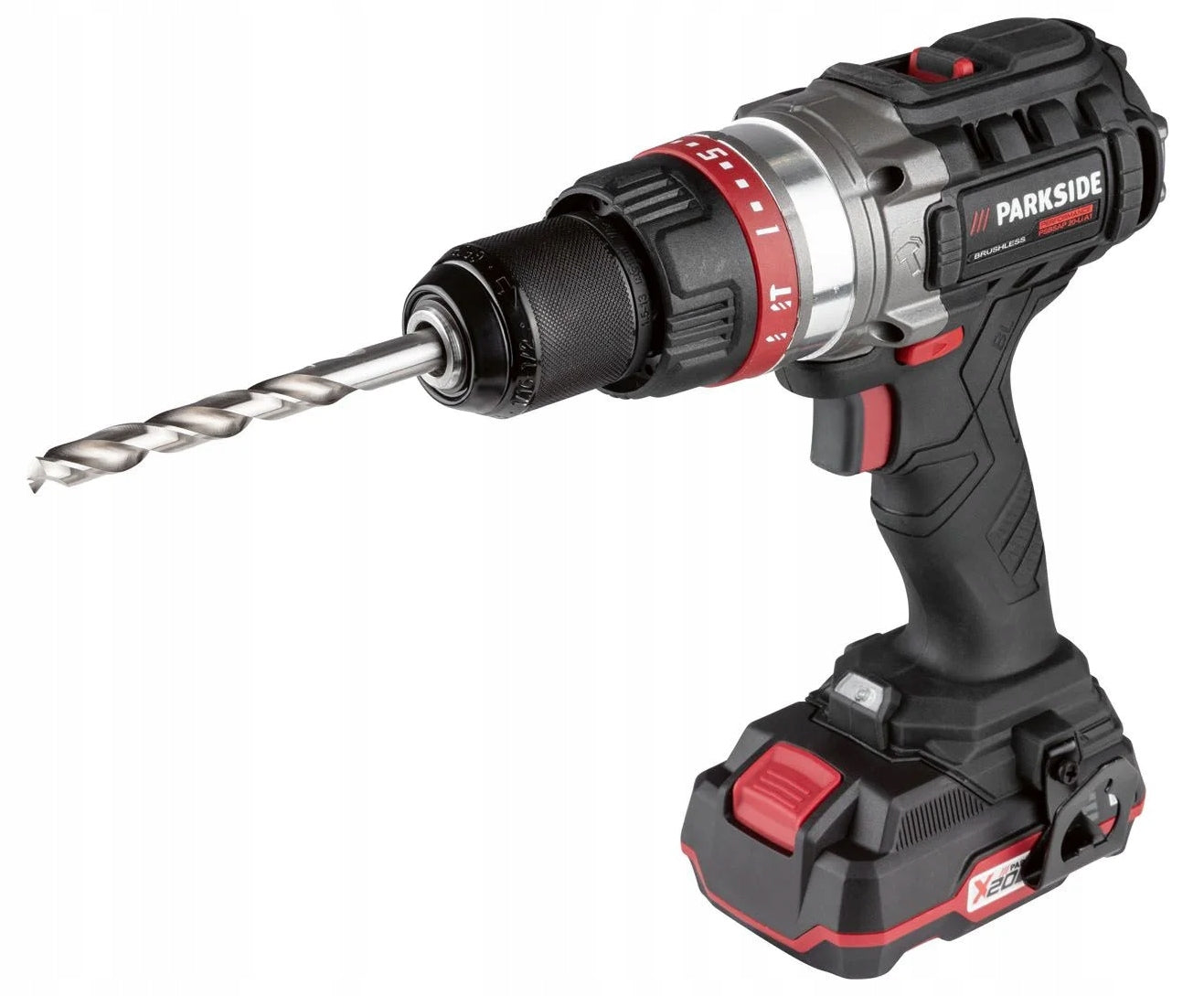 Impact Driver Drill PARKSIDE PSBSAP 2 Aku 2Ah Charger + Accessories Brand Parkside