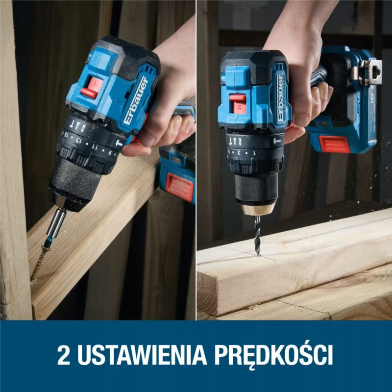 Impact Driver Erbauer G2 ERI1092COM 75 Nm EXT 18V Solo Body Power supply rechargeable battery
