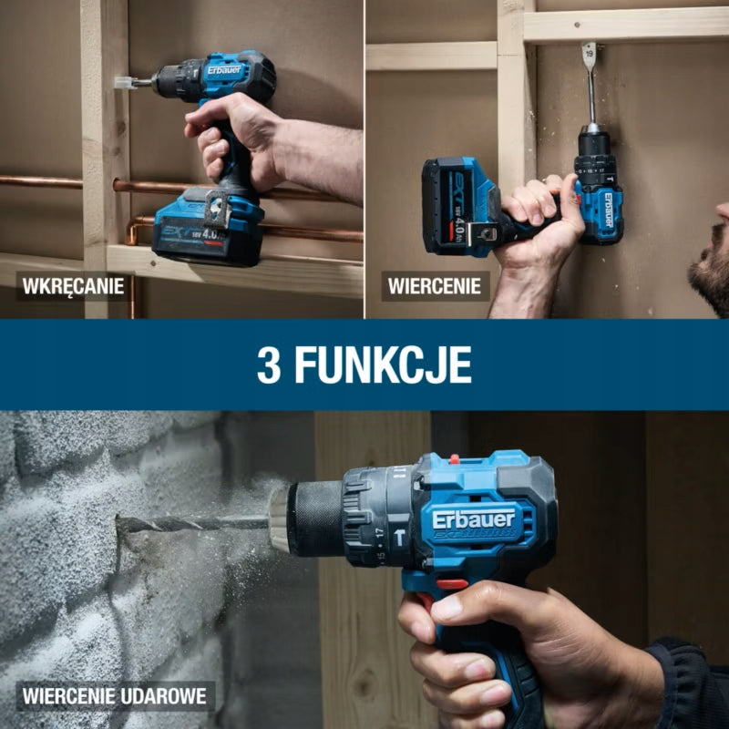 Impact Driver Erbauer G2 ERI1092COM 75 Nm EXT 18V Solo Body Voltage (V) 18 V