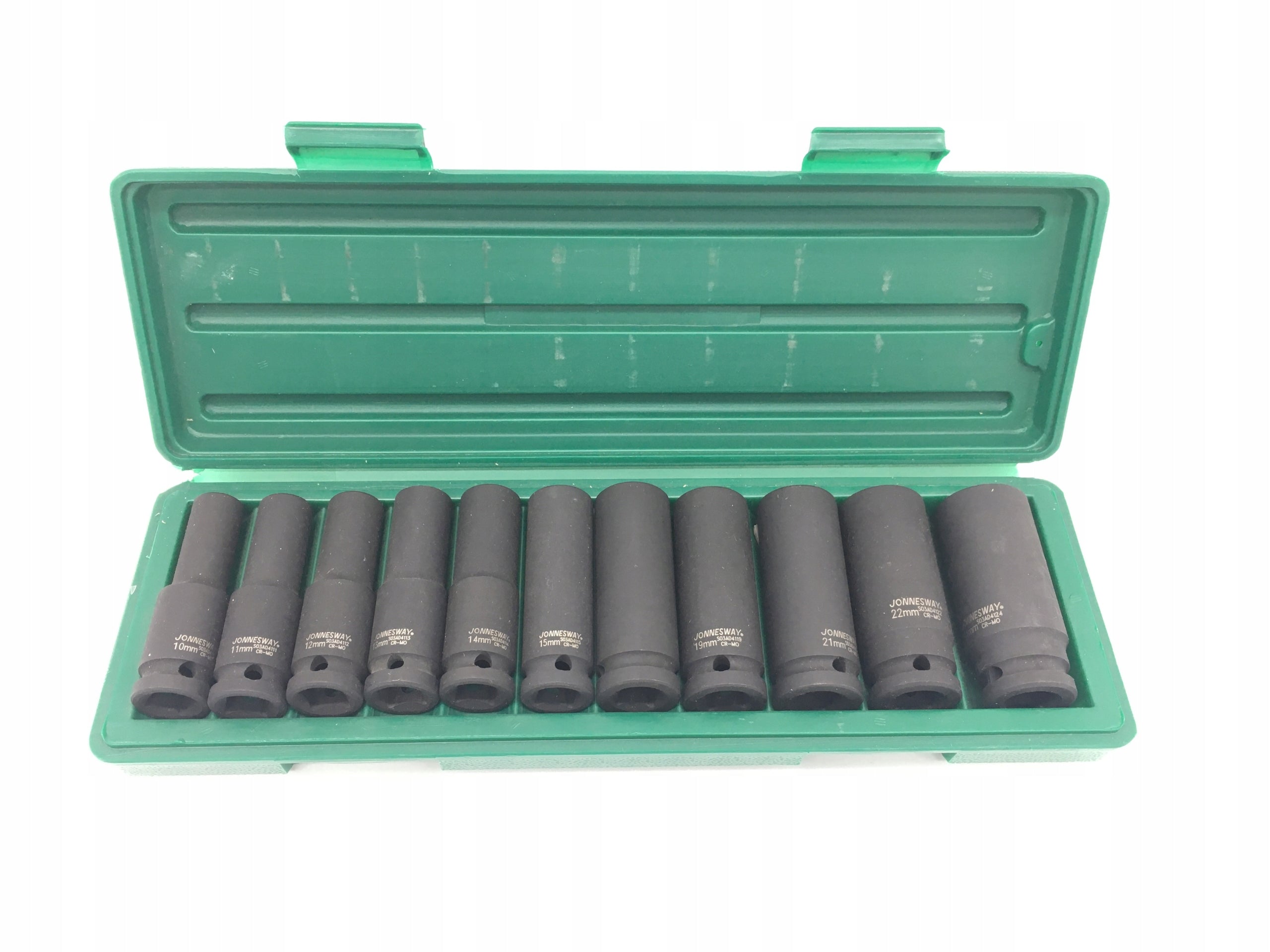 Impact Socket Set 1/2 Impact Caps 10-24mm JONNESWAY Manufacturer code S03AD4111S