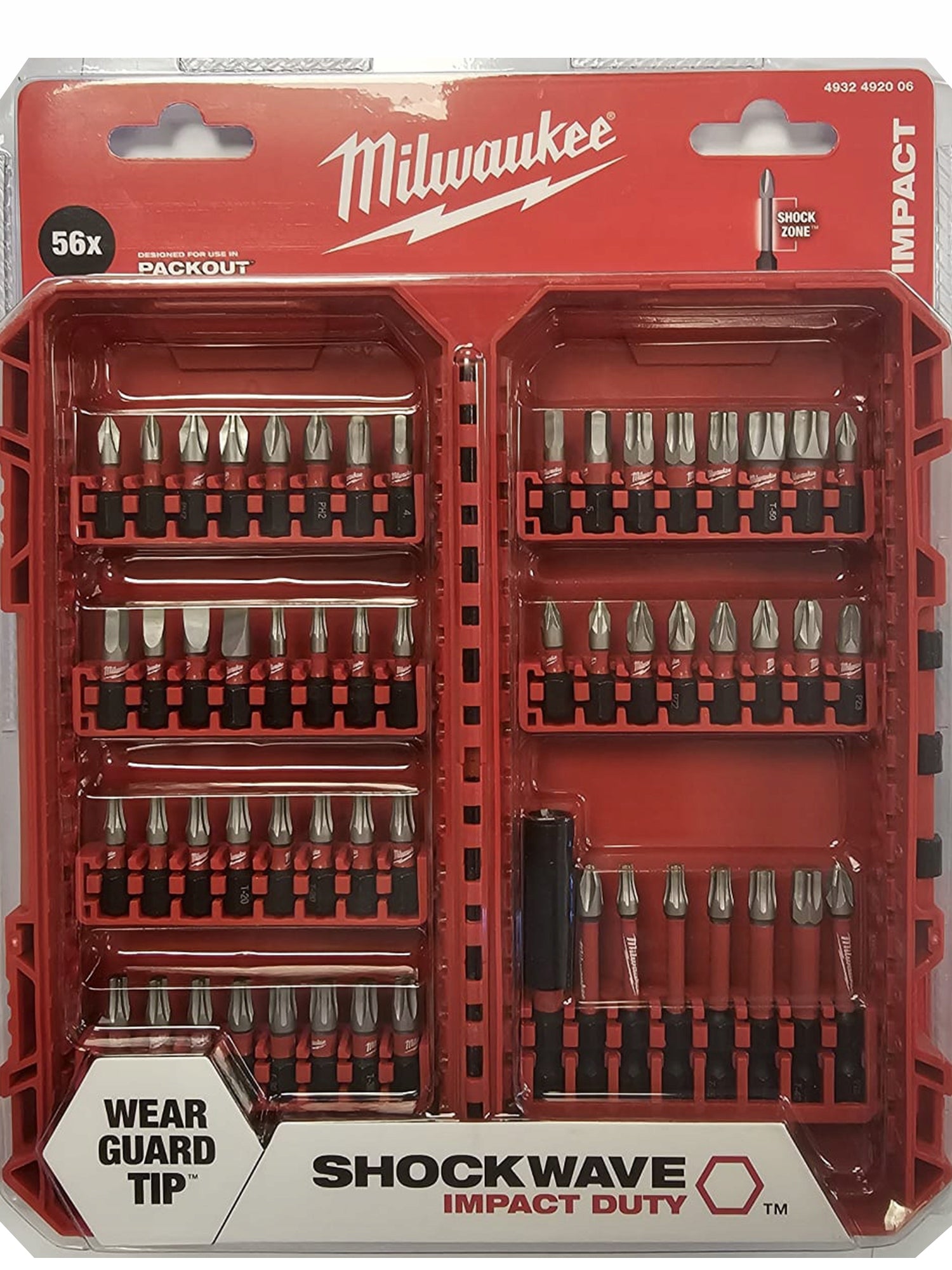 Impact bit set 56pcs Milwaukee 4932492006 Tips for Screwdriver EAN (GTIN) 4058546413736