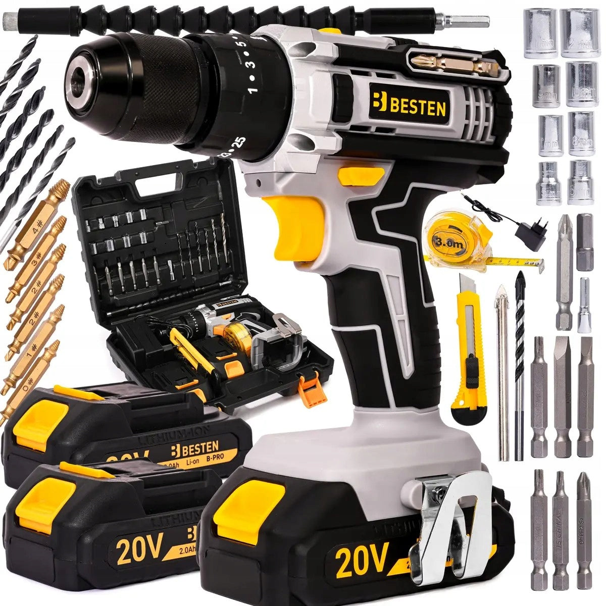Impact drill 20V 2Ah B-P BESTEN