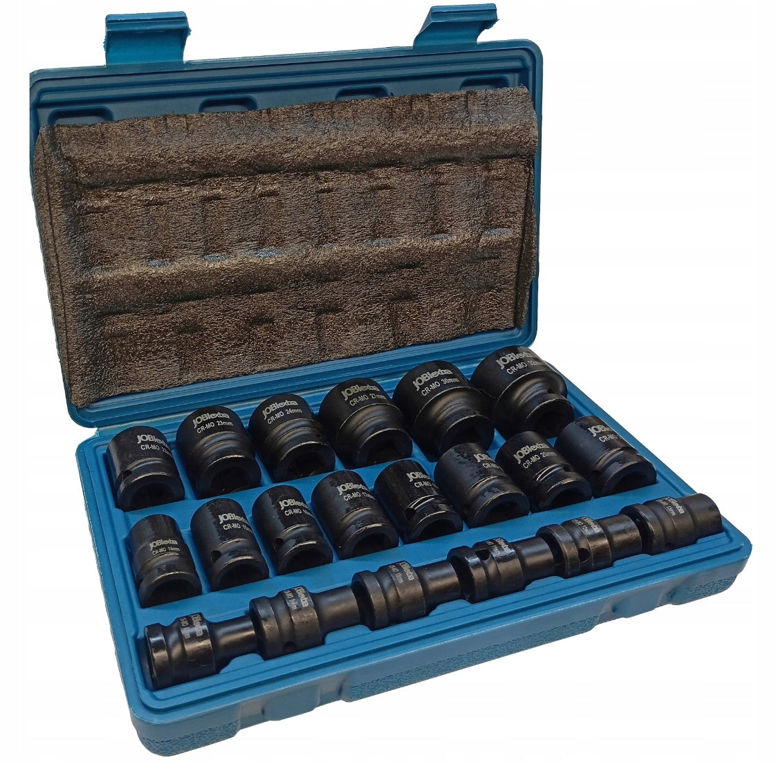Impact socket set 1/2" 8-32 mm short 20 elements JOBIextra X1302