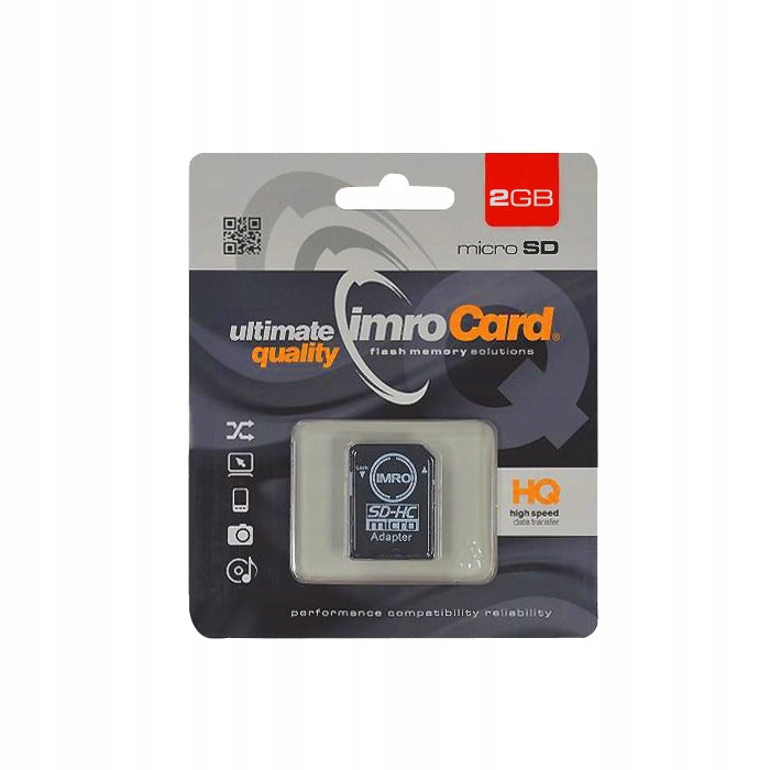 Imro memory card 2GB microSDHC class 6 + adapter