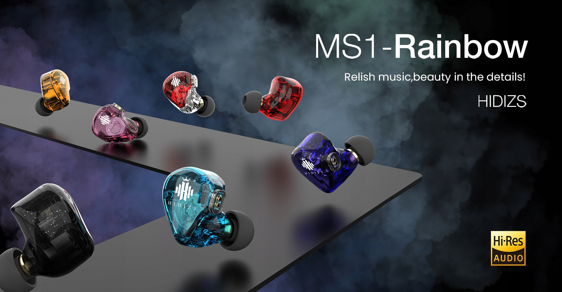 In-ear headphones HIDIZS MS1 Rainbow dynamic PROMOTION Brand HIDIZS