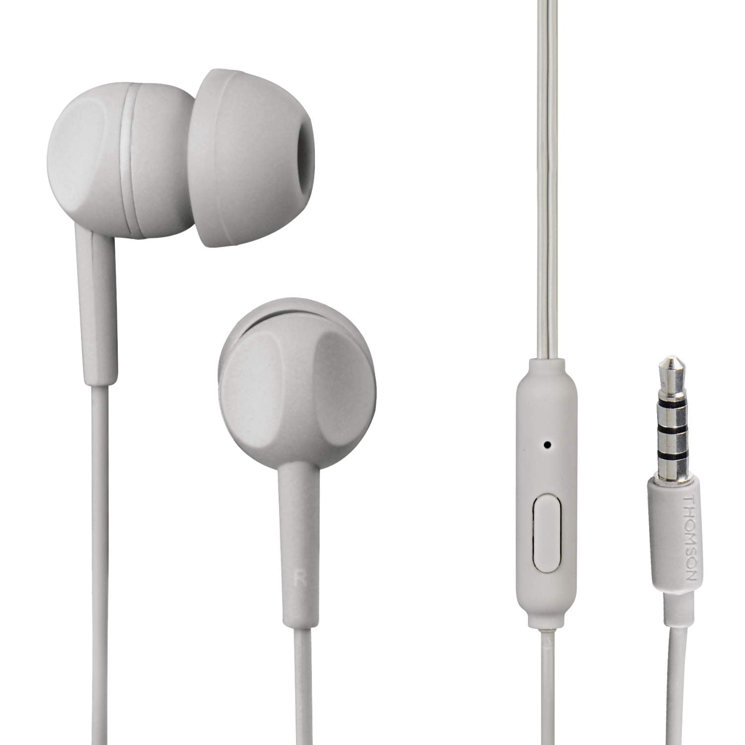 In-ear headphones THOMSON with microphone grey