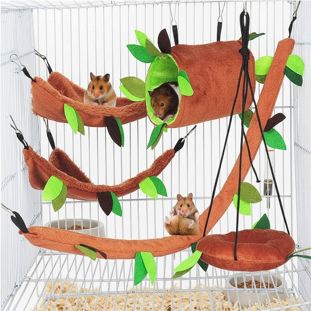 InAndOutdoorMatch - Hammock and Toys Set - 5-Piece - Plush Brand no brand