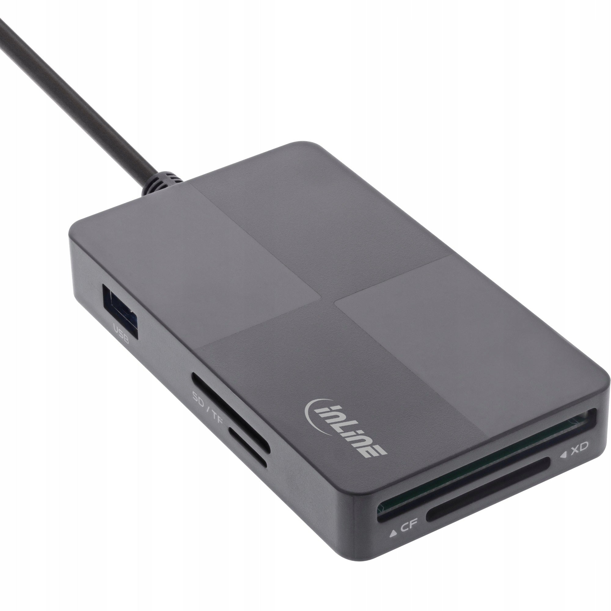 InLine USB 3.2 Multi Cardreader Hub - 3-Port USB-A