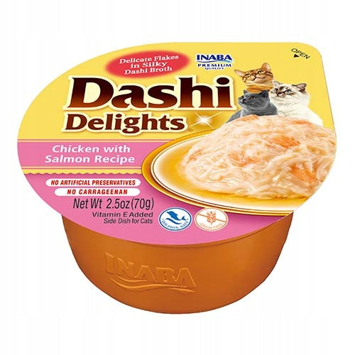 Inaba Cat Dashi Delights Chicken Salmon 70g