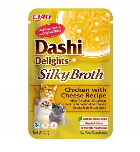 Inaba Cat Dashi Delights Silky Chicken & Cheese 40g