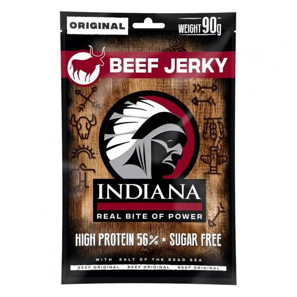 Indiana sušené maso Jerky hovězí Original ZIP 90g