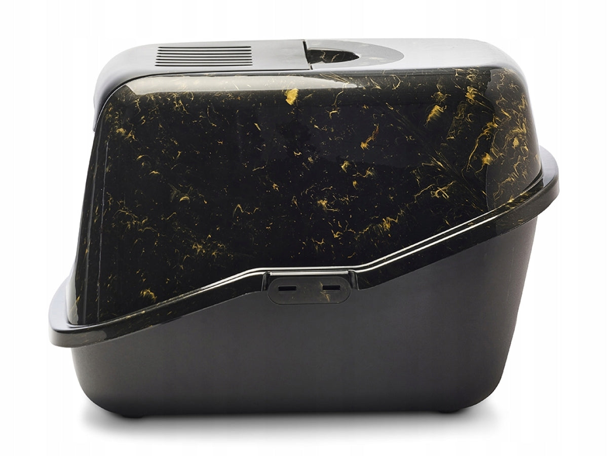 Indoor cat litter box Savic NESTOR Marble black gold marble black gold Brand Savic