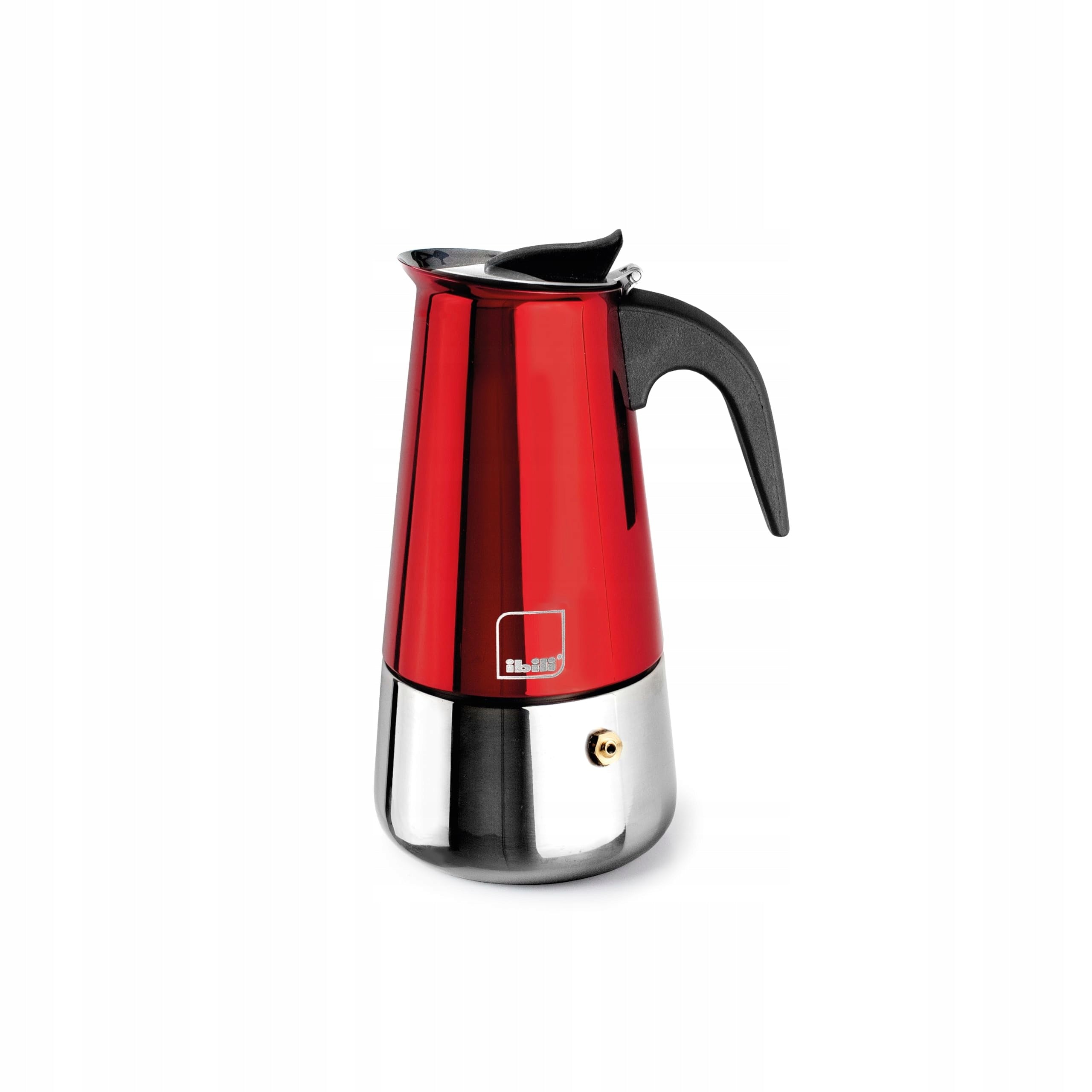 Induction Coffee Maker 10 Cups 460 Ml Red Moka