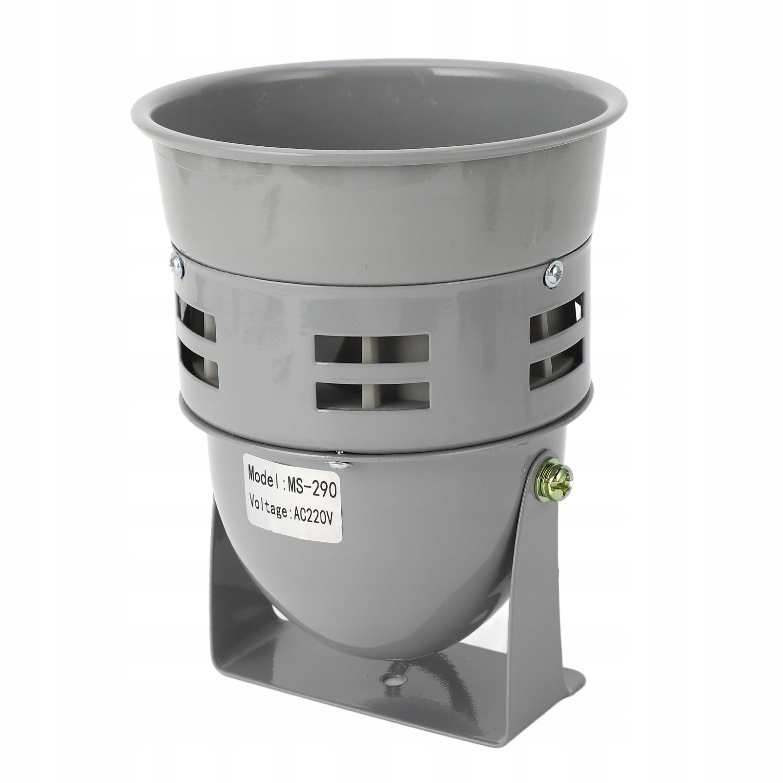 Industrial Alarm Buzzer Motor Powered Siren 120dB 40W Grey JI