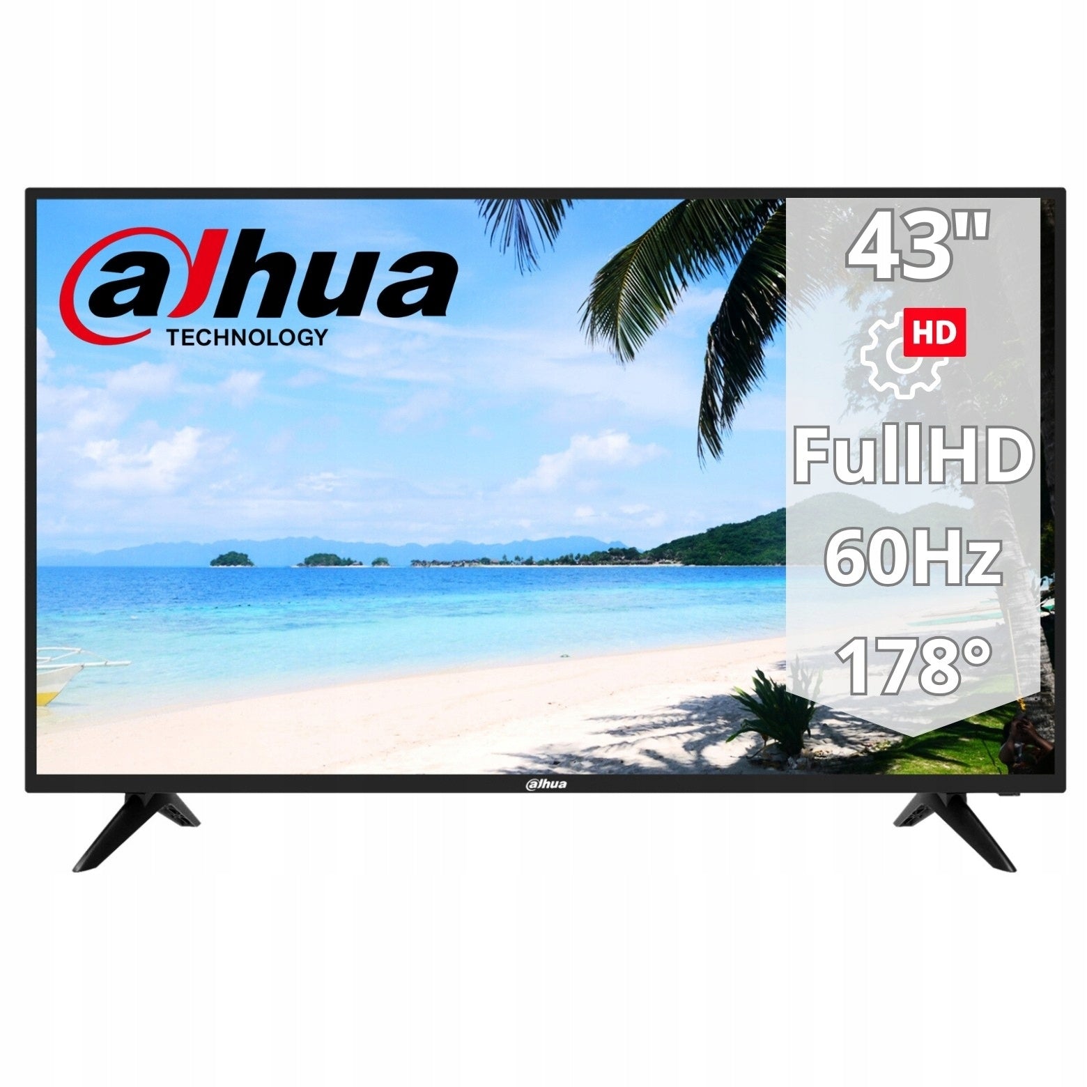 Industrial Monitor LM43-F200 Full HD 43" DAHUA 1920x1080p for Continuous Operation