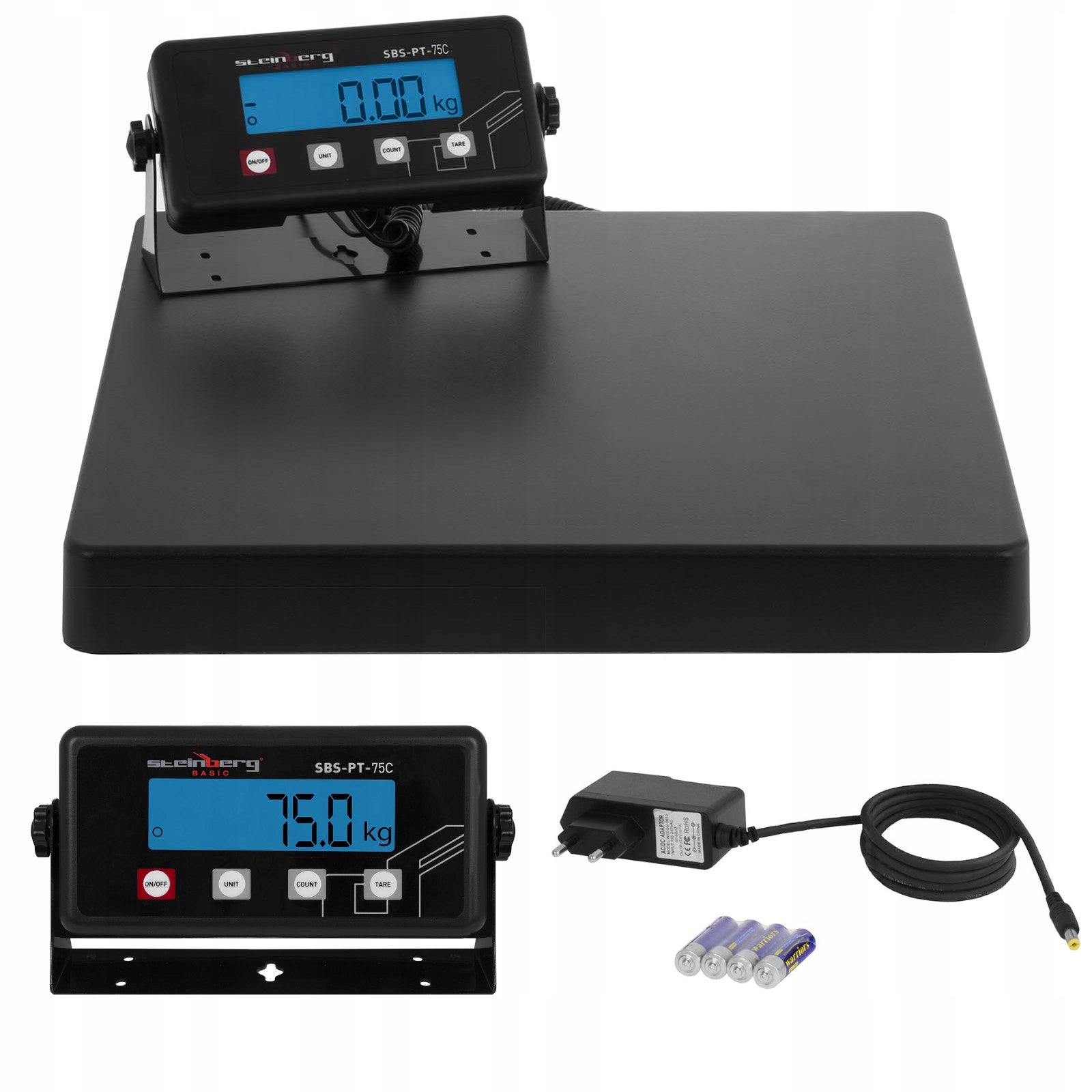 Industrial parcel scale 75 kg 10 g LED Steinberg Systems