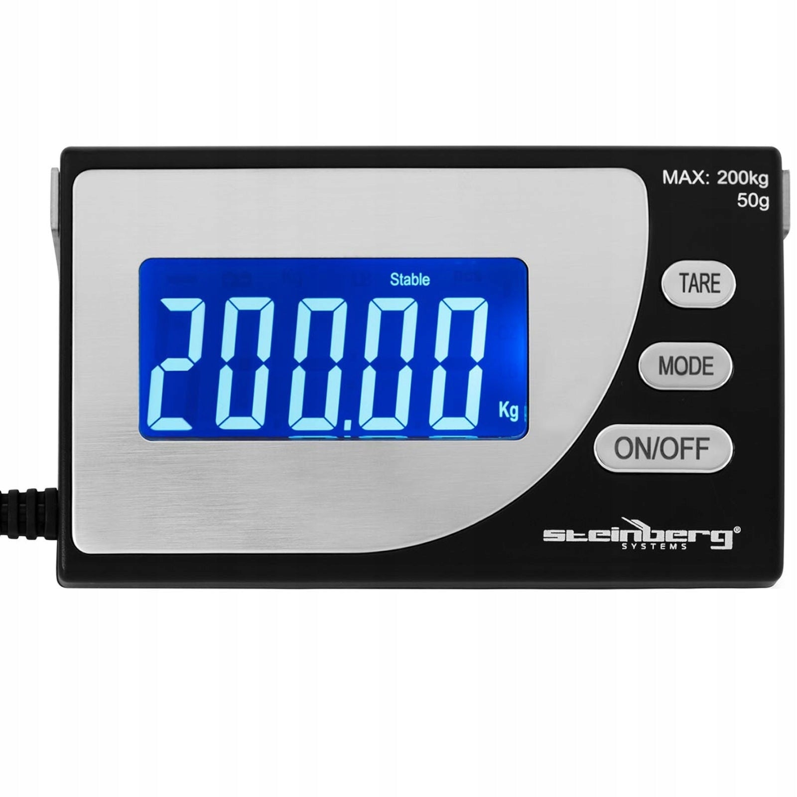 Industrial parcel scale SBS 200 kg/50 g lcd usb 300x300x35 mm Manufacturer code 4908865673901