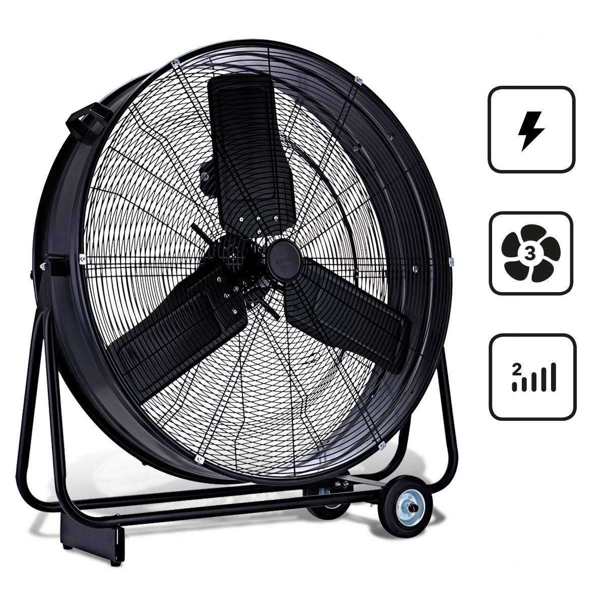 Industrial workshop fan EBERG EBF circulator diameter 75cm 280W Manufacturer code Wentylator warsztatowy EBERG EBF75 280W mocny
