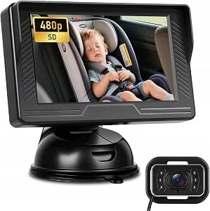 Infant Car Camera Baby Monitor Rearview Mirror 4.3 Night