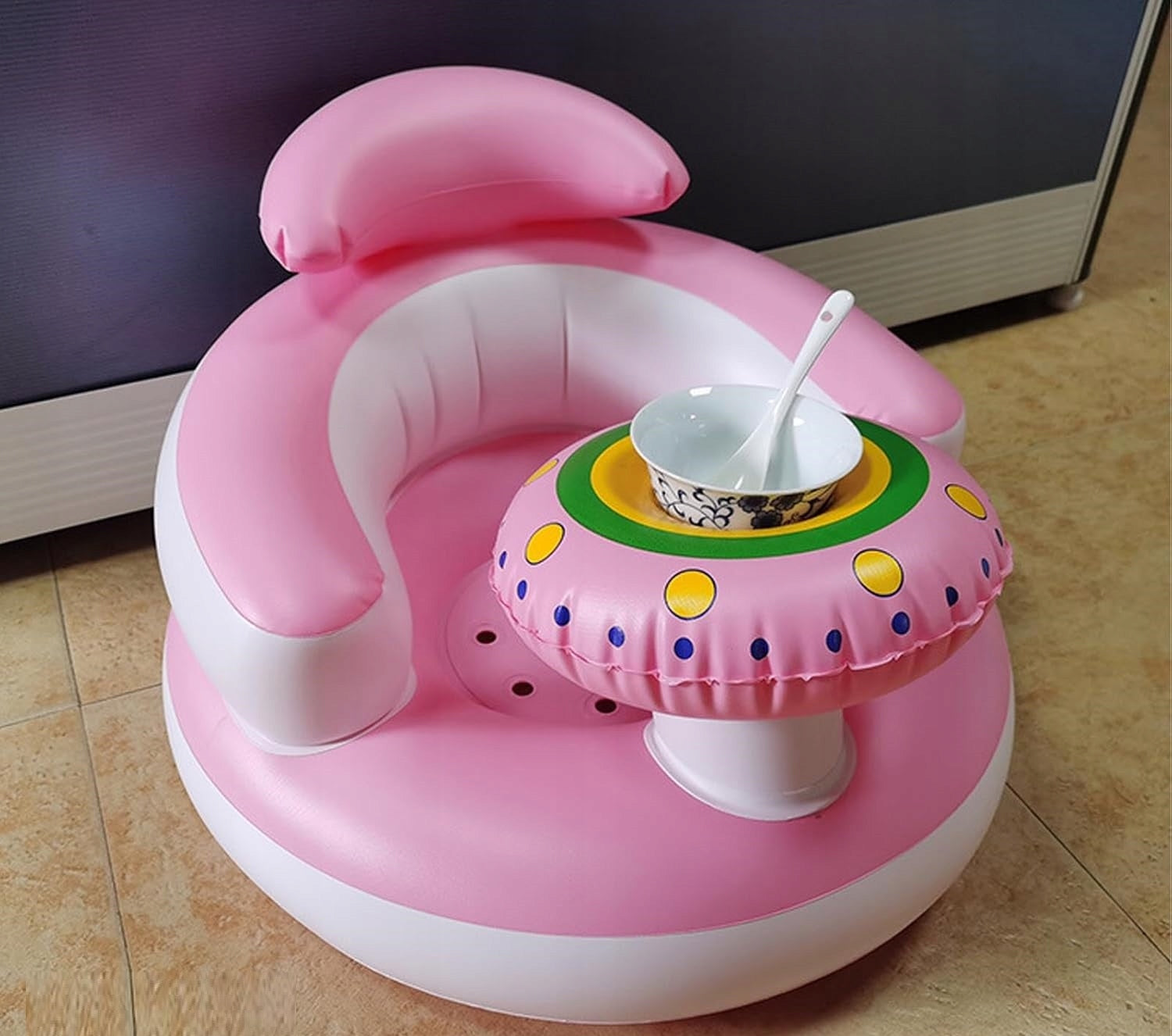 Infant Inflatable Seat Comfortable Feeding Chair 6m+ Manufacturer code krzesło do karmienia siedzisko do karmienia