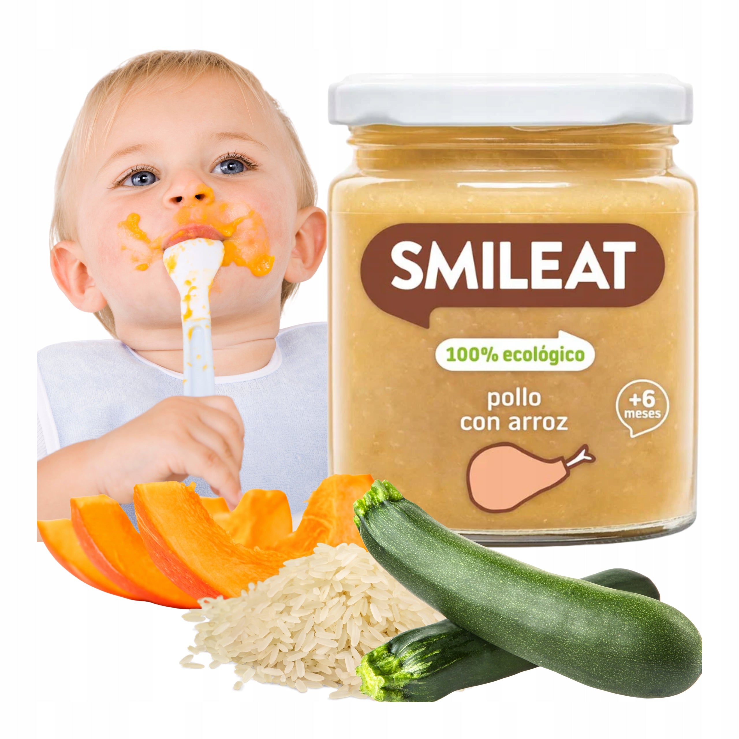 Infant Lunch BIO with Chicken and Rice after 6 Months Onwards Smileat 230 g