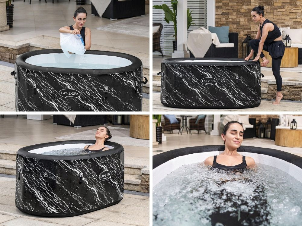 Inflatable Bathtub Swimming Pool for Ice Bath Lay-Z-Spa Bestway 6002Q Product width 92 cm