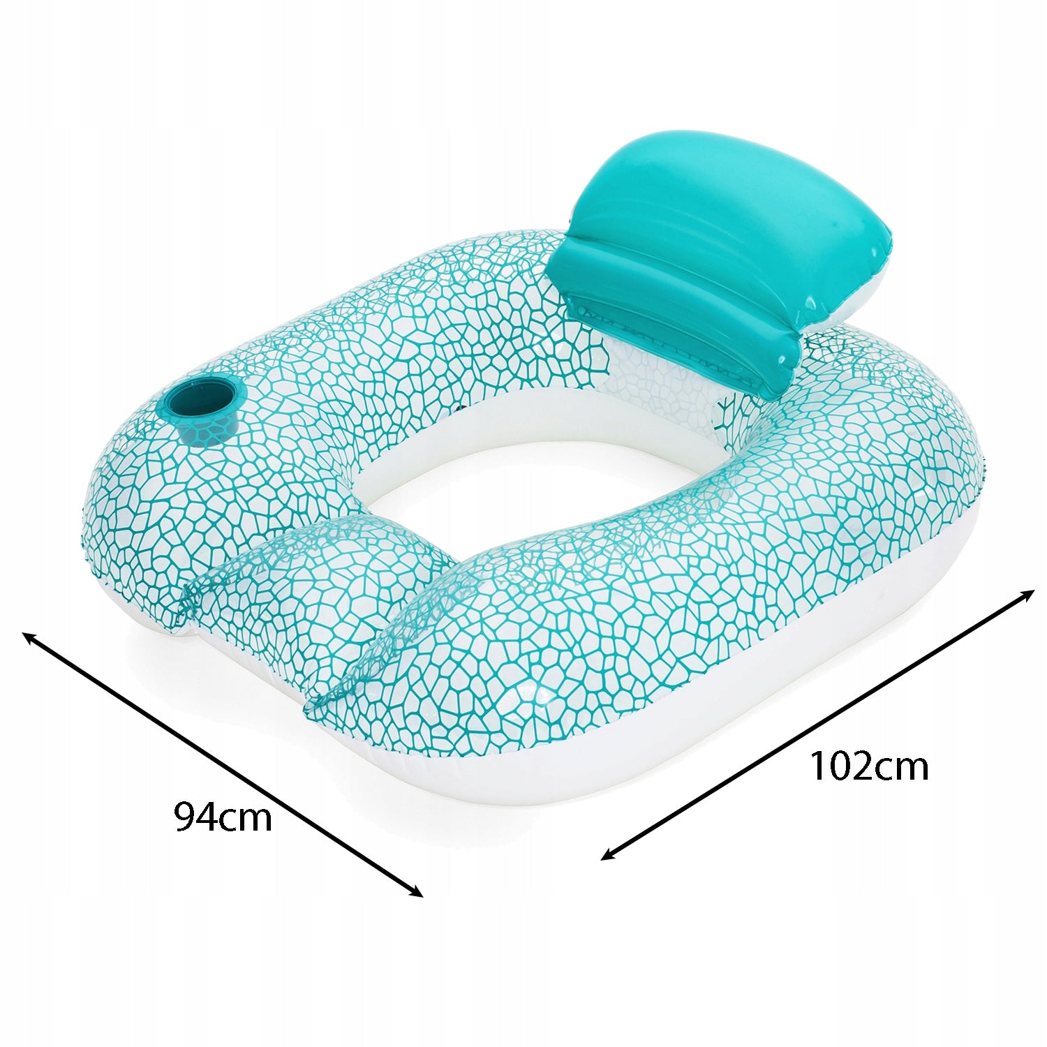 Inflatable Beach Mattress Chair with Backrest + Pool Holder Beach BESTWAY Character/Title none