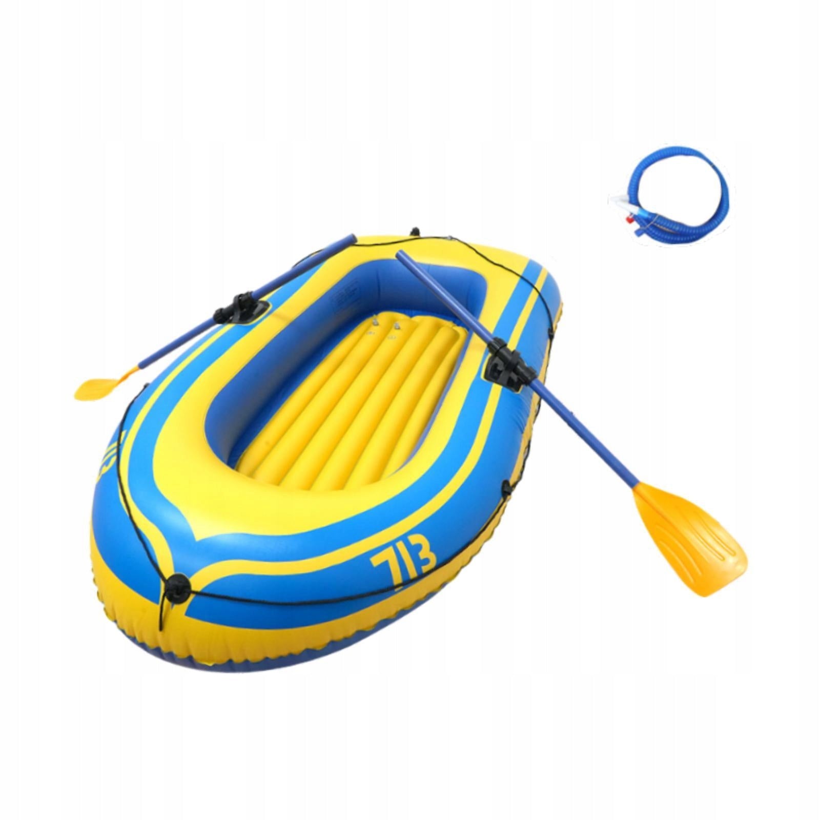 Inflatable Boat Super Strong PVC for Ponds Lakes Rivers Summer yellow