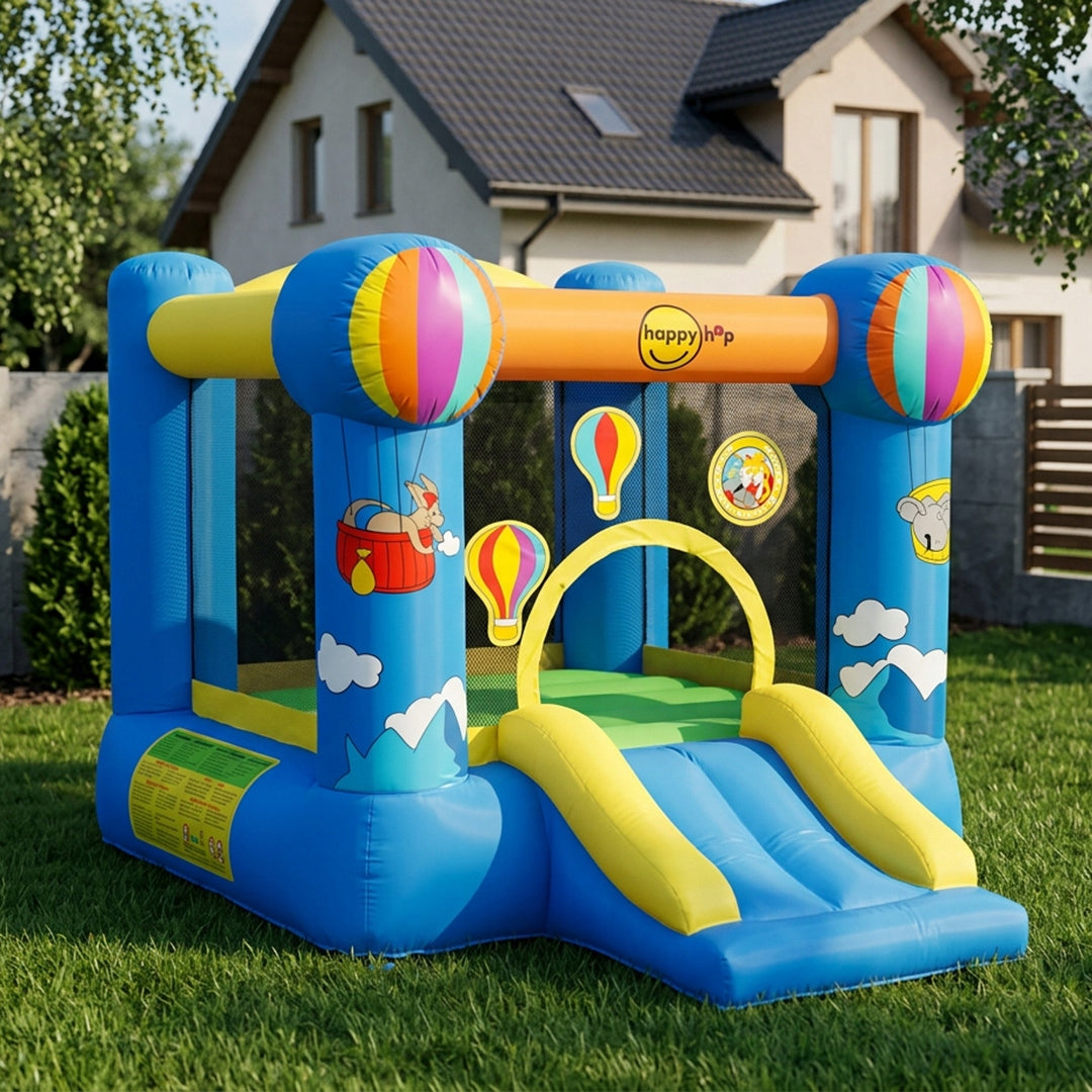 Inflatable Castle Balloons Trampoline HappyHop Slide for Kids Safe Dominant material synthetic material