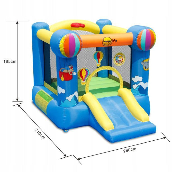 Inflatable Castle Balloons Trampoline HappyHop Slide for Kids Safe Packaging status original