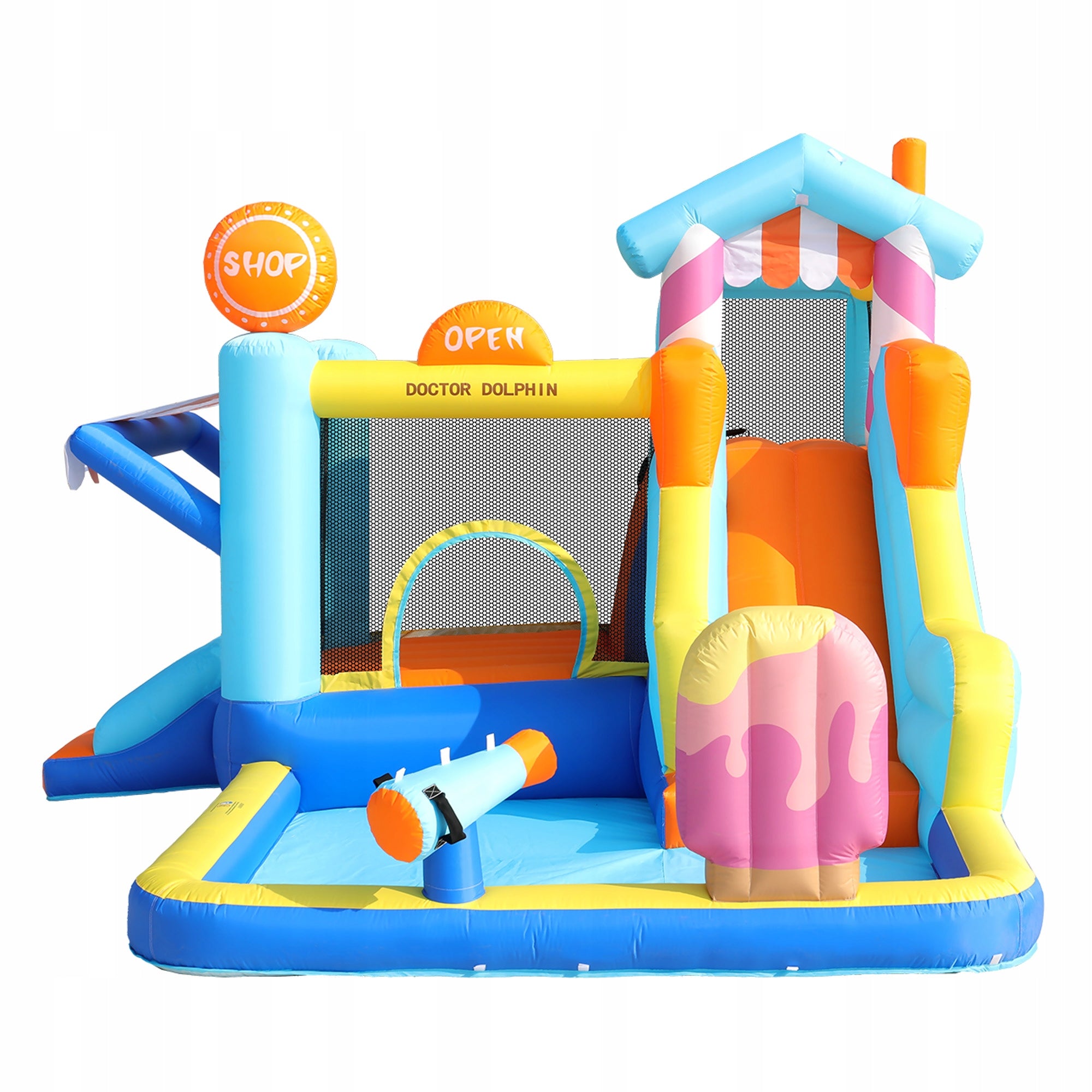 Inflatable Castle For Kids Water Park + Trampoline Slides+450w Blower Kind inflatable